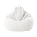 Housse colorée pour pouf de 70 cm avec fermeture éclair et poignée pour le remplissage de peluches, coussins ou mousse 15