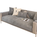 Housse de canapé en chenille Antidérapante 90 x 210 cm Housse de protection en chenille Pour canapé, divan et banc dans le salon 15