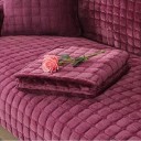 Housse de canapé en velours antidérapante en peluche 110 x 210 cm à carreaux en flanelle lavable en machine pour canapé et fauteuil dans le salon 39