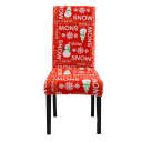 Housse de chaise avec motif de Noël Z330 8