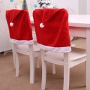 Housse de chaise de Noël en forme de bonnet 2 pcs 2