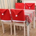Housse de chaise de Noël en forme de bonnet 4 pièces 2