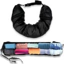Housse de cou de voyage pour vêtements 78 x 18 cm, oreiller de cou rechargeable avec poche pour vêtements, oreiller de voyage pour avion, train 1