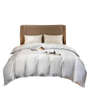Housse de couette 160 x 210 cm Soie de mûrier Housse de couette unie et lisse Matériau agréable et respirant 14