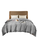 Housse de couette 200 x 230 cm Soie de mûrier Housse de couette unie et lisse Matériau agréable et respirant 7