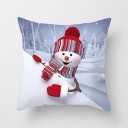 Housse de coussin avec bonhomme de neige 5