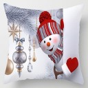 Housse de coussin avec bonhomme de neige 9