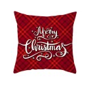 Housse de coussin de Noël à carreaux 13