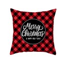 Housse de coussin de Noël à carreaux 15