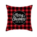 Housse de coussin de Noël à carreaux 23