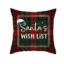Housse de coussin de Noël à carreaux 24