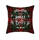 Housse de coussin de Noël à carreaux 26