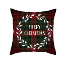 Housse de coussin de Noël à carreaux 4