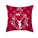 Housse de coussin de Noël à carreaux 6