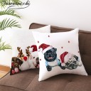 Housse de coussin de Noël Chien 2