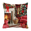 Housse de coussin de Noël maison 13