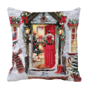 Housse de coussin de Noël maison 9