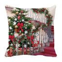Housse de coussin de Noël maison 3