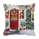 Housse de coussin de Noël maison 10