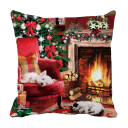Housse de coussin de Noël maison 11