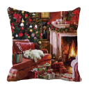 Housse de coussin de Noël maison 12