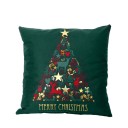 Housse de coussin de Noël verte 4