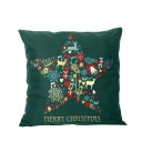 Housse de coussin de Noël verte 5