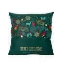 Housse de coussin de Noël verte 6