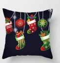 Housse de coussin en lin de Noël 15
