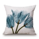 Housse de coussin floral 45 x 45 cm 10