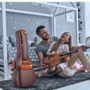 Housse de guitare 111 x 48,2 cm avec rembourrage en coton Sac imperméable avec 2 poches Sangles réglables et protection renforcée de l'instrument 2