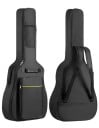 Housse de guitare imperméable en nylon Léger étui résistant avec des bretelles et une poche pour accessoires Protection de l'instrument pour le voyage 1