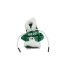 Housse de levier de vitesses et sweat à capuche avec fourrure, imprimé fantôme et inscription "Boo!", coton, polyester 5