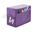 Housse de machine à coudre avec poches de rangement couverture de protection 43 x 31 x 21 cm organisateur textile pour machines à coudre domestiques 5