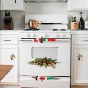 Housse de Noël pour poignées d'appareils 3 pcs 3