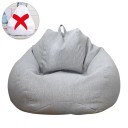 Housse de pouf 70×80 cm avec zip pour remplissage de billes en mousse et textile pour un siège confortable en intérieur et en extérieur 5