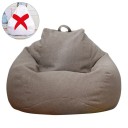 Housse de pouf 70×80 cm avec zip pour remplissage de billes en mousse et textile pour un siège confortable en intérieur et en extérieur 4