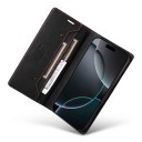 Housse de protection à rabat pour Samsung Galaxy A16 avec poches pour cartes et blocage RFID Fermeture magnétique Doublure en TPU souple Fonction de support 2