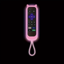 Housse de protection en silicone pour télécommande 14 x 4,5 cm, motif oreilles de chat, phosphorescente, pour téléviseur TCL Hisense Roku 3