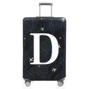 Housse de protection extensible pour valise de voyage avec impression de lettres 80 cm tissu extensible housse élastique pour bagages pour le voyage 4