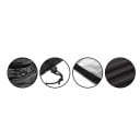 Housse de protection noire pour mobilier de jardin 170 x 94 x 70 cm Couverture imperméable contre la pluie, la poussière et le soleil avec cordon 3