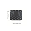 Housse de protection pour l'arrière de siège auto 43×36 cm avec poche matelassée imperméable contre les éclaboussures et la saleté noire 2