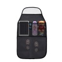 Housse de protection pour l'arrière de siège auto avec poches 75,7×43,7 cm organisateur étanche noir contre les éclaboussures et la saleté 1