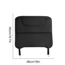 Housse de protection pour l'arrière de siège auto universelle en cuir PU imperméable, protège contre les éclaboussures et la saleté avec poche 4