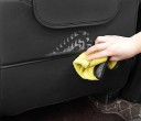 Housse de protection pour l'arrière de siège auto universelle en cuir PU imperméable, protège contre les éclaboussures et la saleté avec poche 5