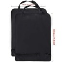 Housse de protection pour la partie arrière du siège auto 60×45 cm en matériau imperméable et lavable noir organisateur contre les éclaboussures et la saleté 3