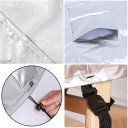 Housse de protection pour mobilier de jardin 152 x 104 x 74 cm couverture imperméable contre la poussière le vent la pluie la neige avec cordon de serrage et sangles 4