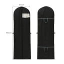Housse de protection pour vêtements 180 x 60 cm Housse imperméable pour vêtements longs avec fermeture éclair Sac de rangement avec poignées 6