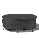 Housse de protection ronde 244 × 59 cm Grand couvercle imperméable pour meubles Protection contre la pluie, la neige, la poussière et le soleil 2