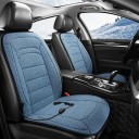 Housse de siège chauffante avec appui-tête Tapis chauffant protecteur pour siège Housse électrique pour voiture avec régulation de température 12V Voyage d'hiver confortable 4